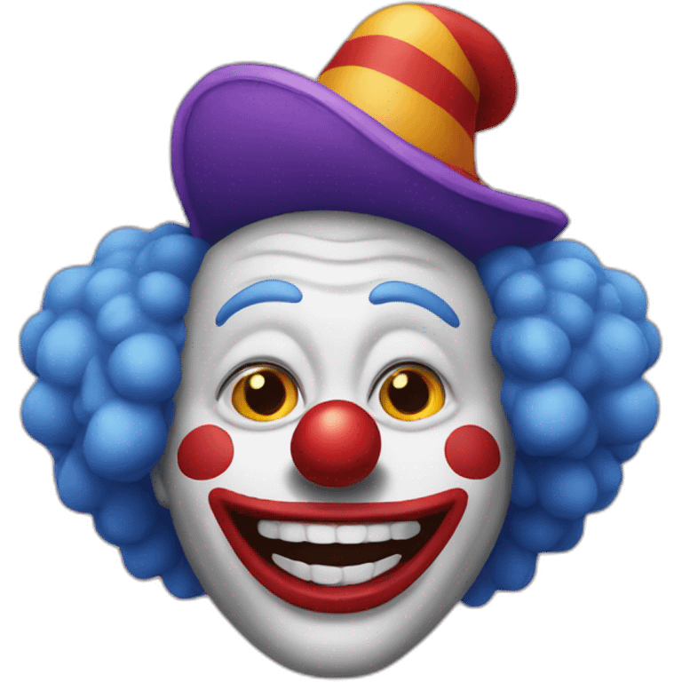 Clown flippant emoji