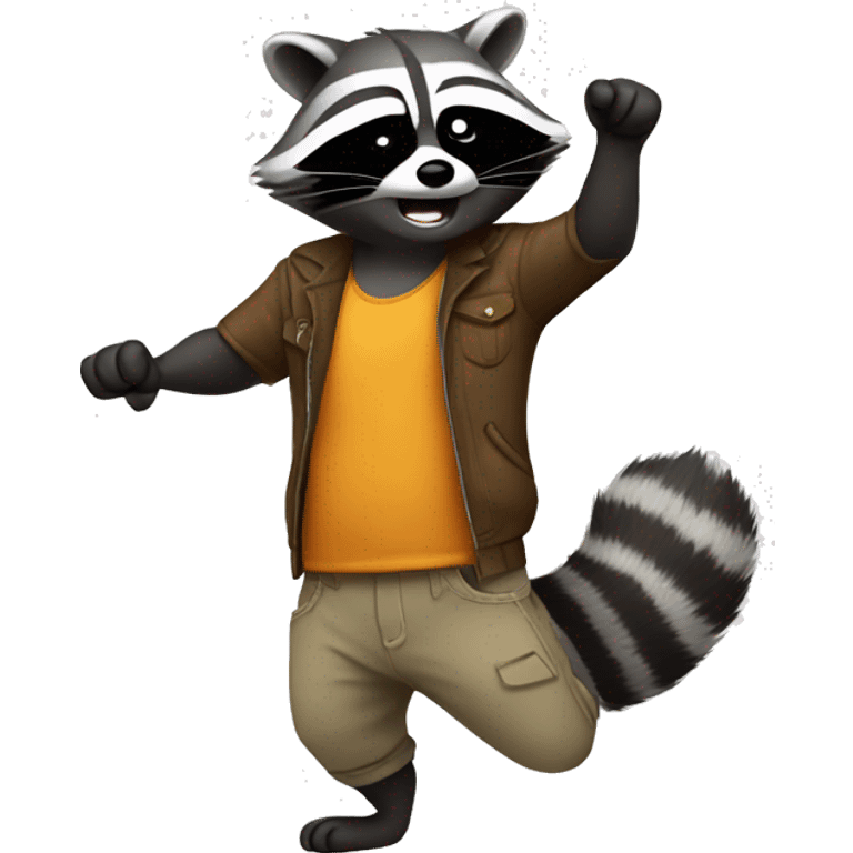 raccoon dabbing  emoji