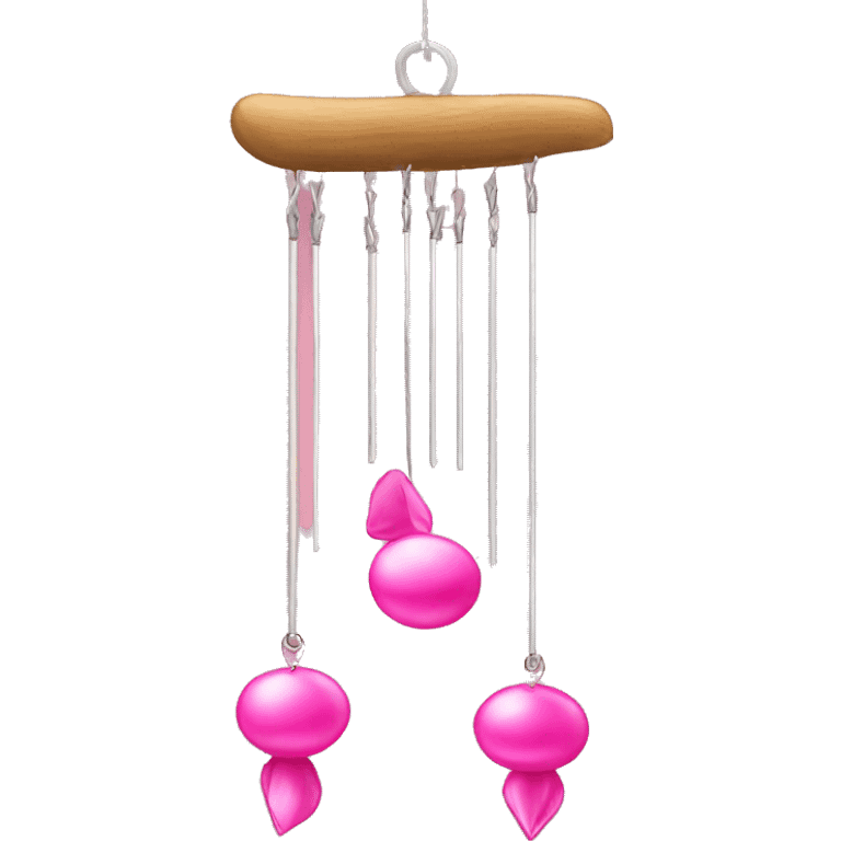 pink wind chime emoji