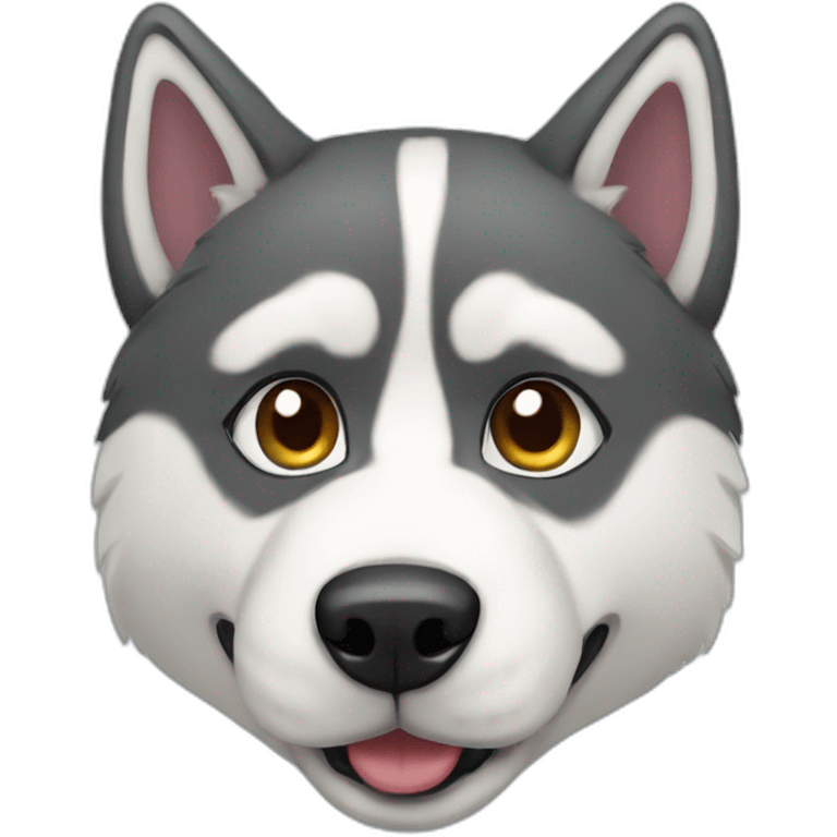 husky nero emoji