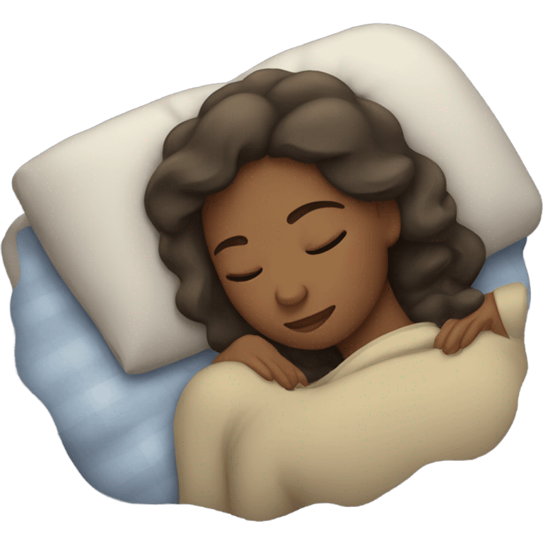 Sleeping women at night  emoji