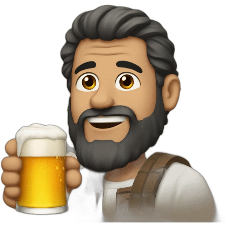 Mohammed6 drinkin beer emoji