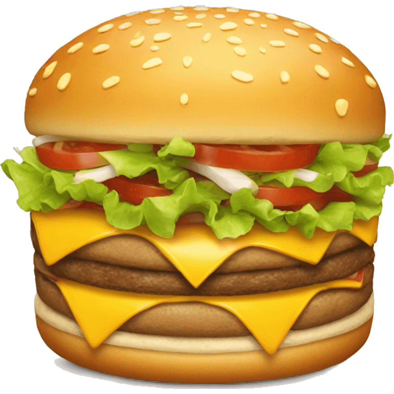 happy burger emoji