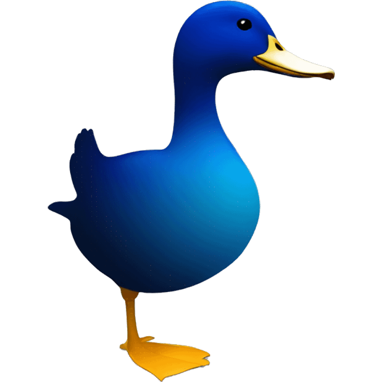 blue duck silhouette emoji