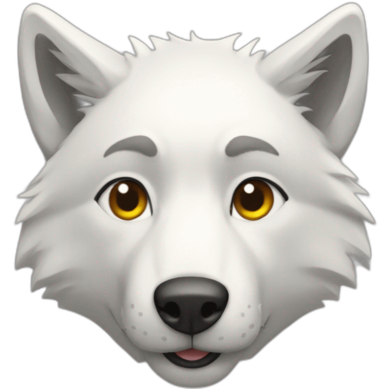 Loup blanc emoji