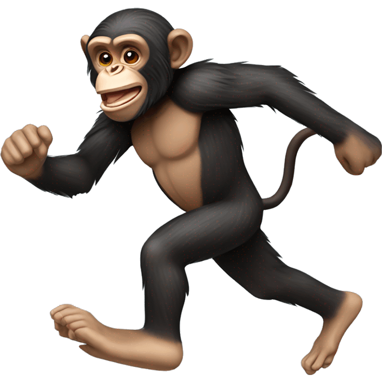 Chimpanzee running  emoji