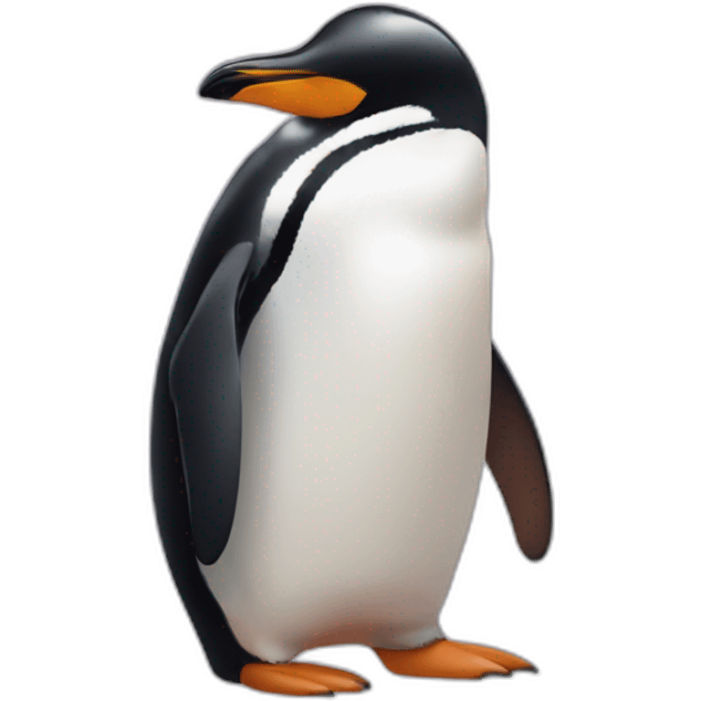 penguin giving a hug emoji