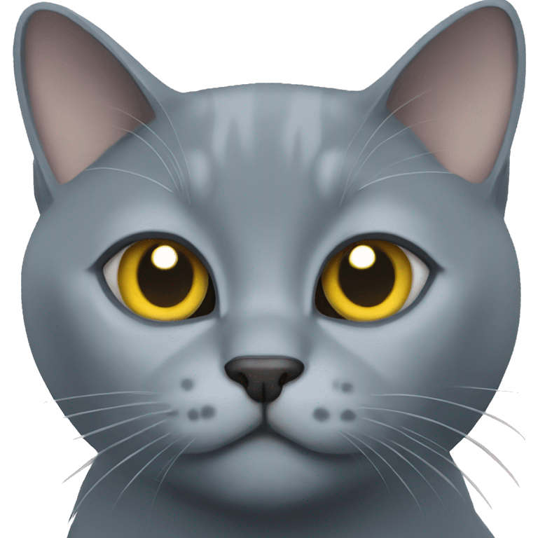 Russian blue cat emoji