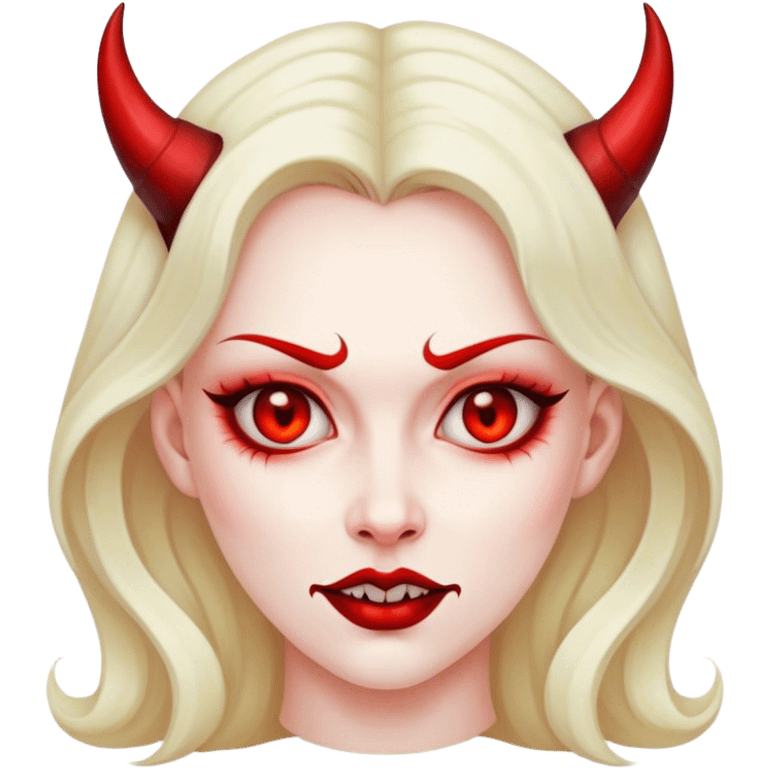 Lady devil face emoji