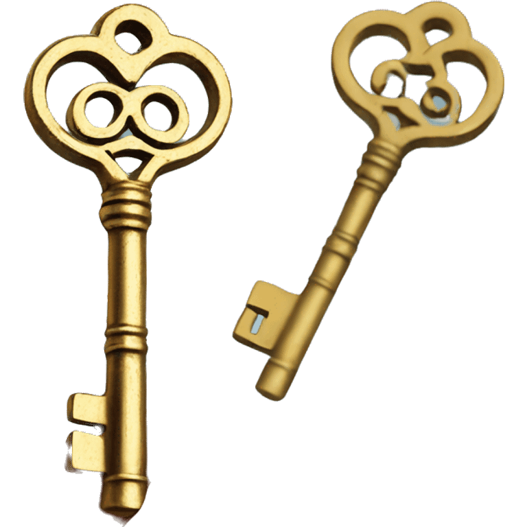 🗝️ Antique key but gold emoji