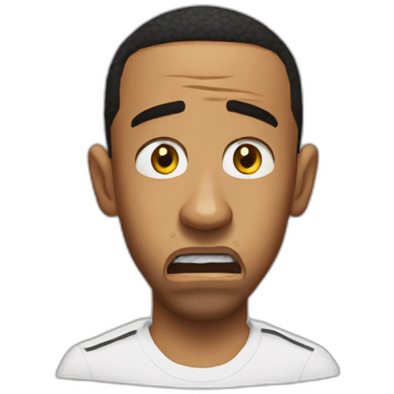 lewis hamilton scared to death face emoji