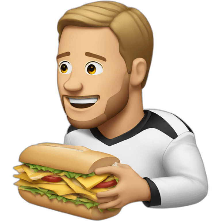 ben roethlisberger Eating a sandwich emoji