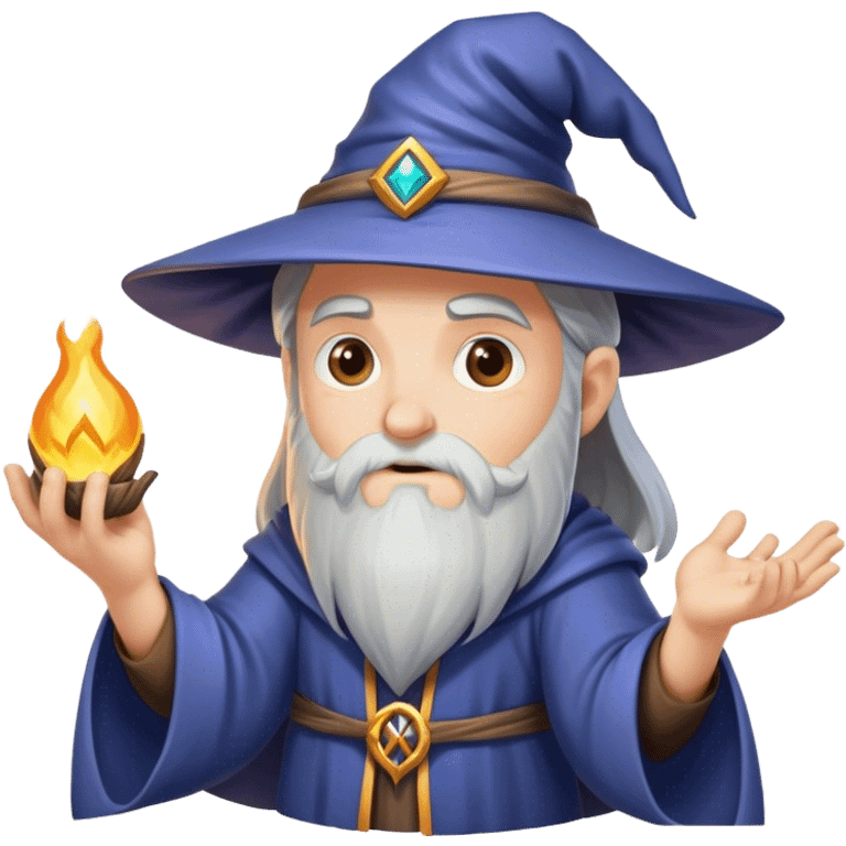 Wizard casting spells emoji