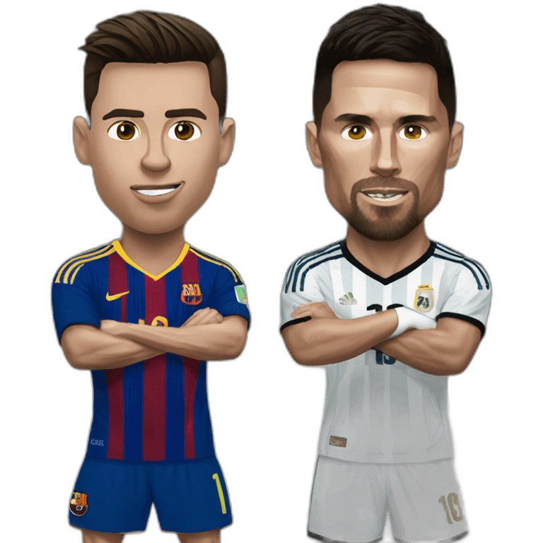 Ronaldo vs Messi emoji