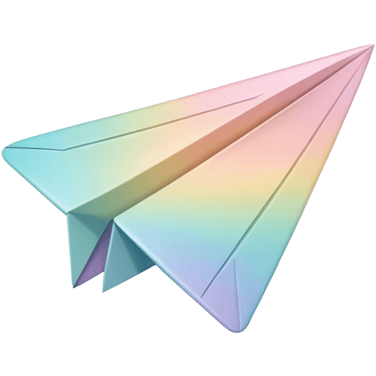 Pastel paper airplane  emoji