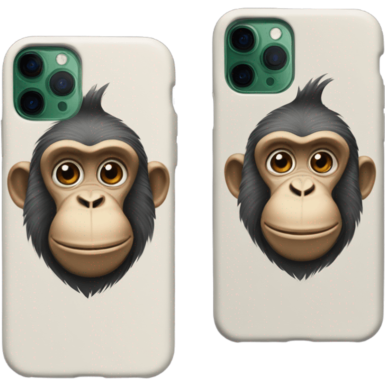 iPhone 15 Phone case with a monkey on it emoji