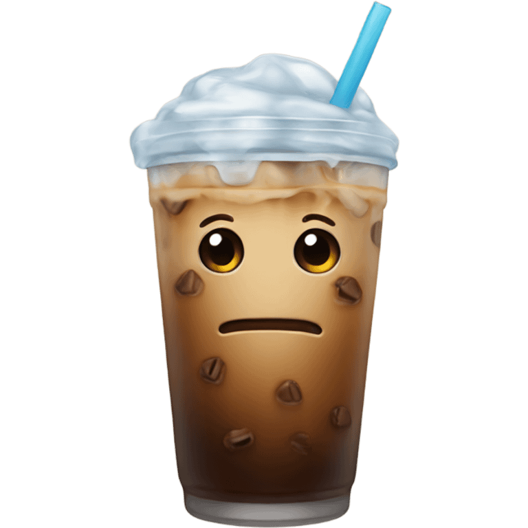 Iced coffee  emoji