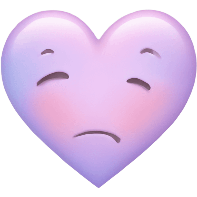 Pastel heart emoji