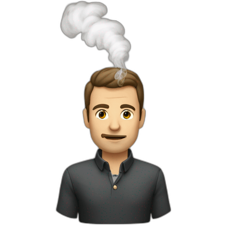 Frédéric Diefenthal fume une cigarette emoji