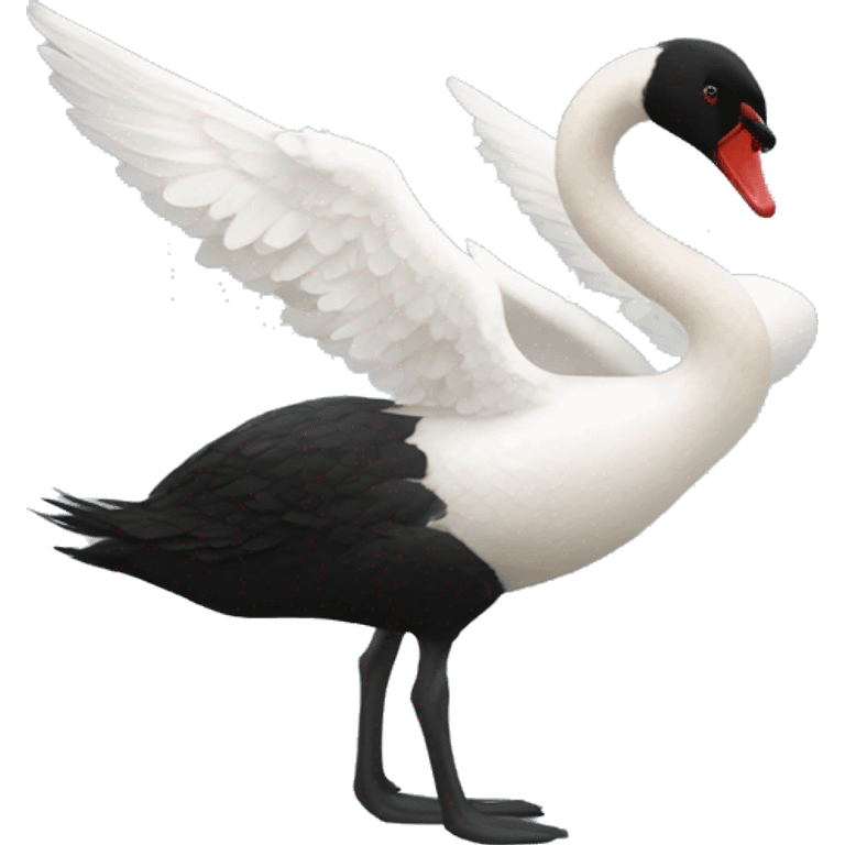 Black swan emoji