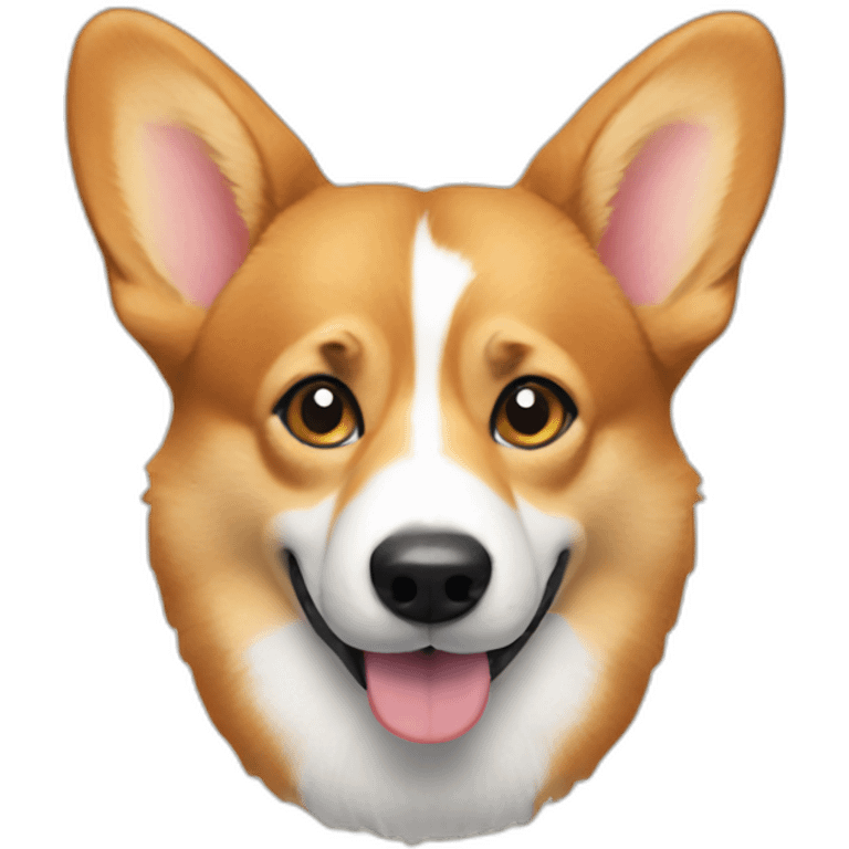 smart corgi emoji