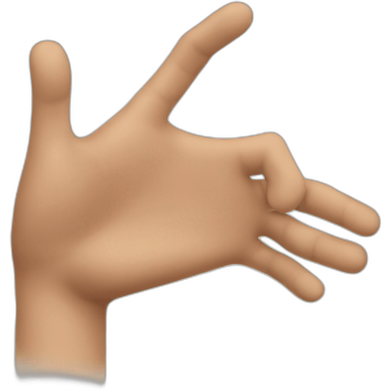 Hand showing 3 fingers emoji