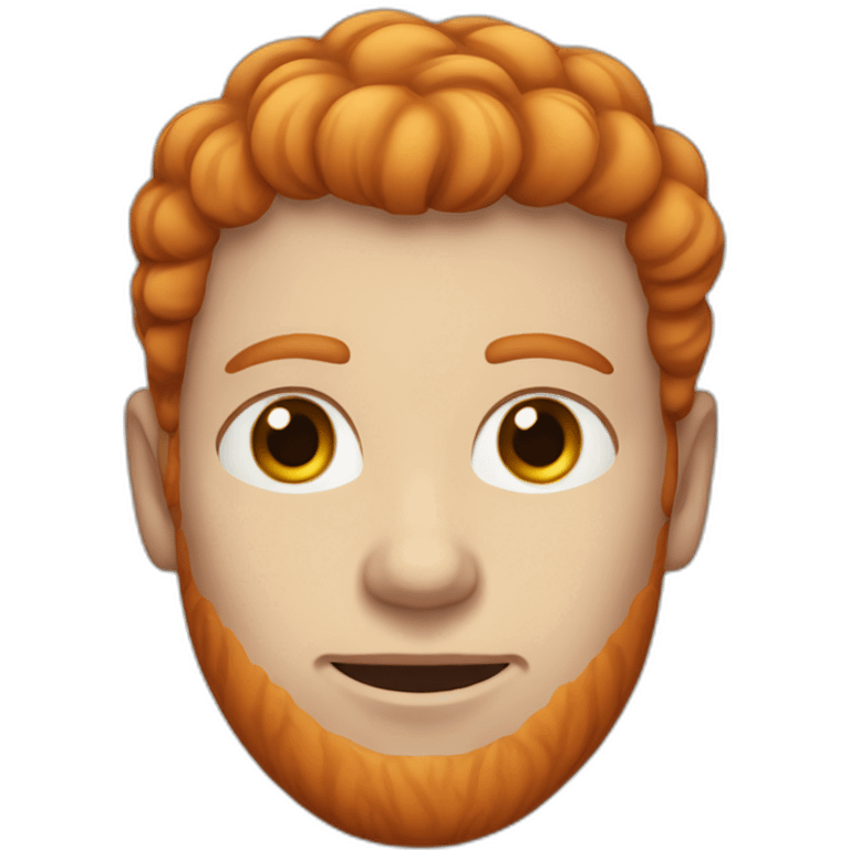 ginger man with heterochromia emoji