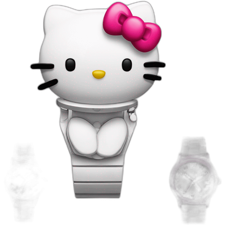 Hello kitty watch emoji