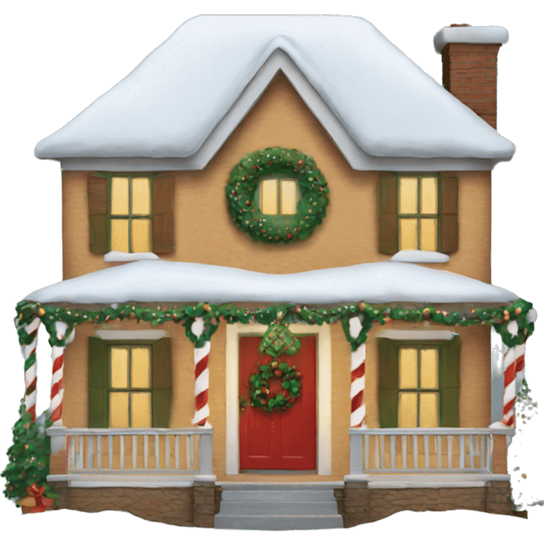 Christmas house emoji