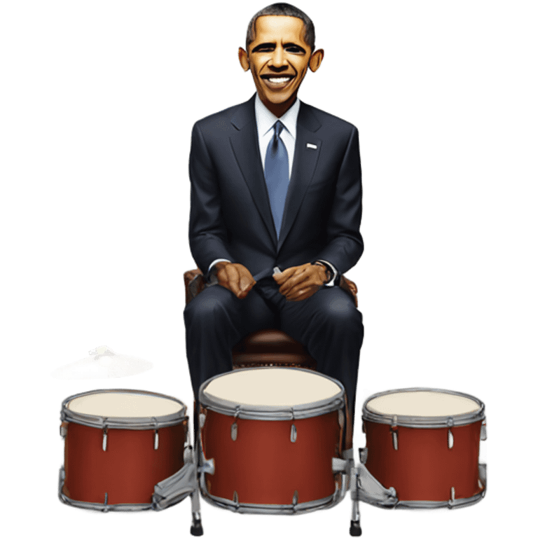 obama playing the drums emoji