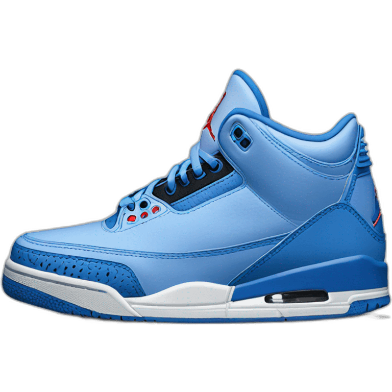 Blue Air Jordan III emoji