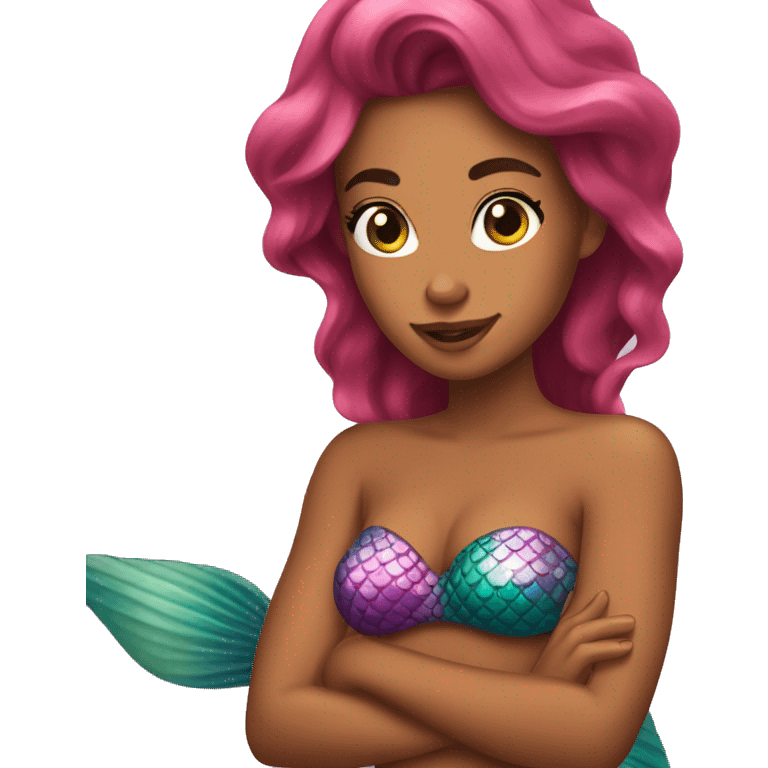 tanned mermaid emoji