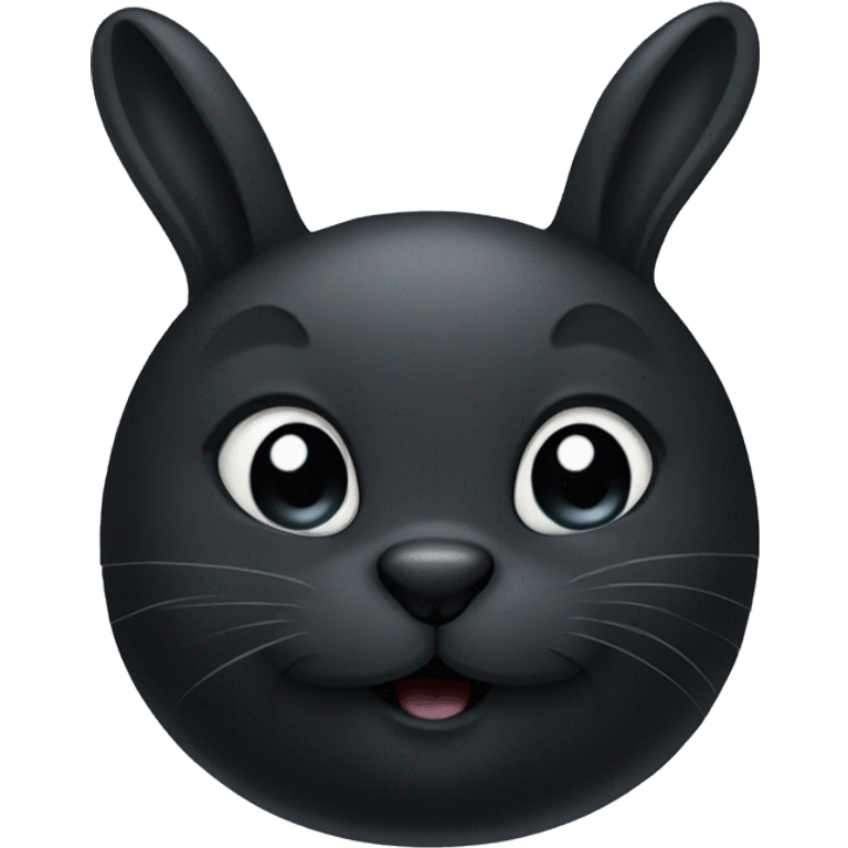 black bunny emoji