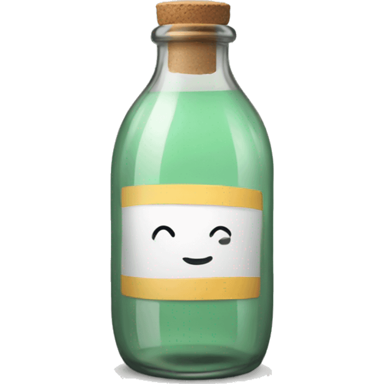 glass bottle with message emoji