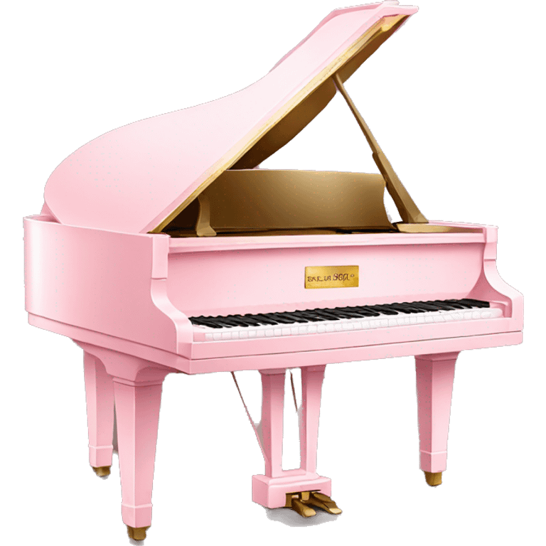 light pink grand piano emoji