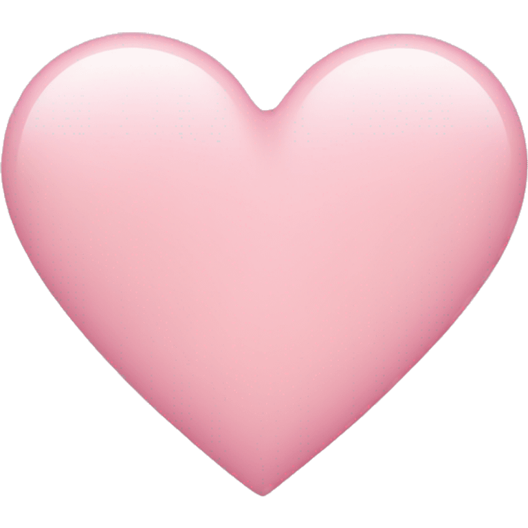 Light pink heart emoji