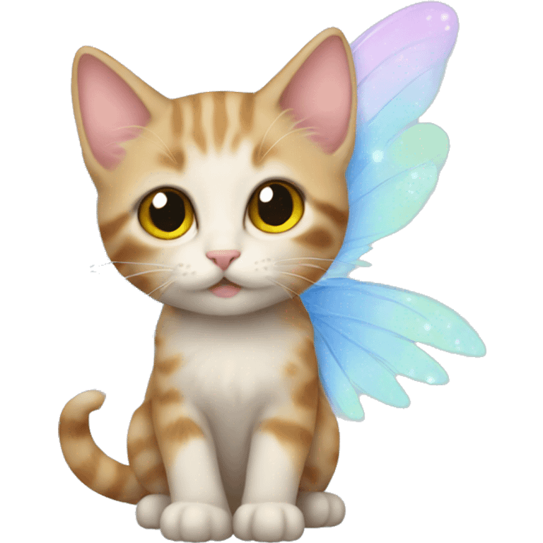 kitten with fairy wings emoji