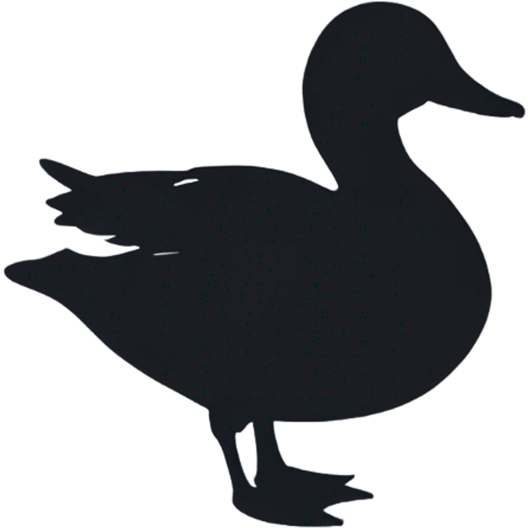 Duck silhouette  emoji