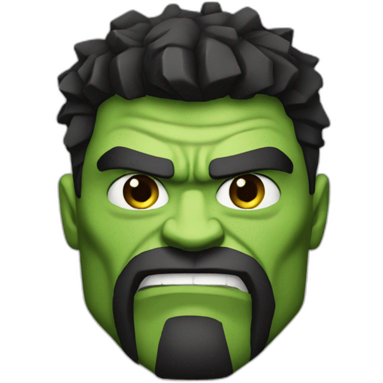 hulk with black beard emoji