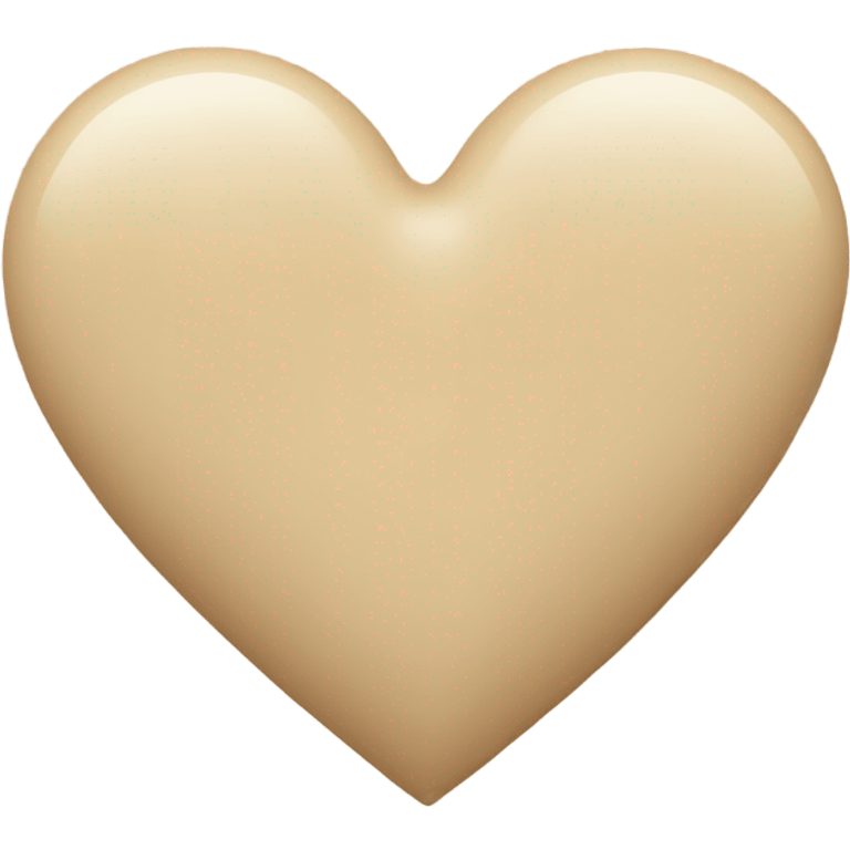  Beige heart emoji