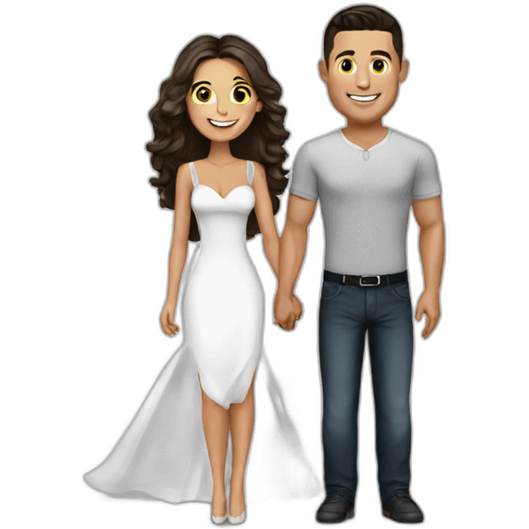 Ronaldo with a wife emoji