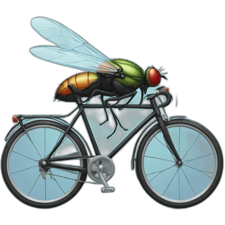 Fly on a bike emoji