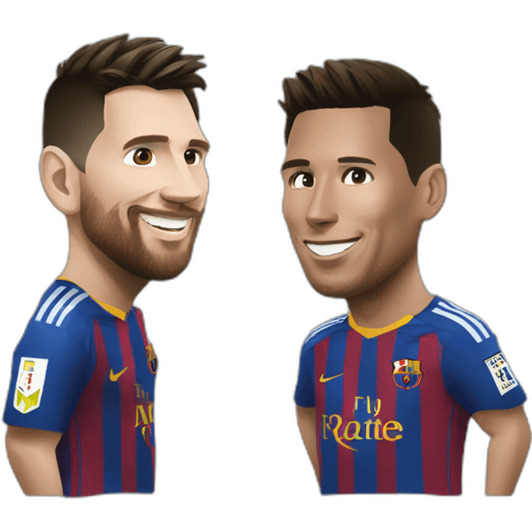 Messi et Ronaldo emoji