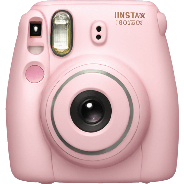 Light pink instax in bow emoji