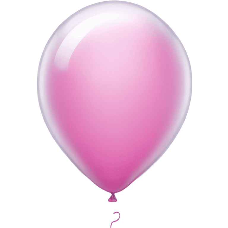 Pink balloon inside clear balloon emoji