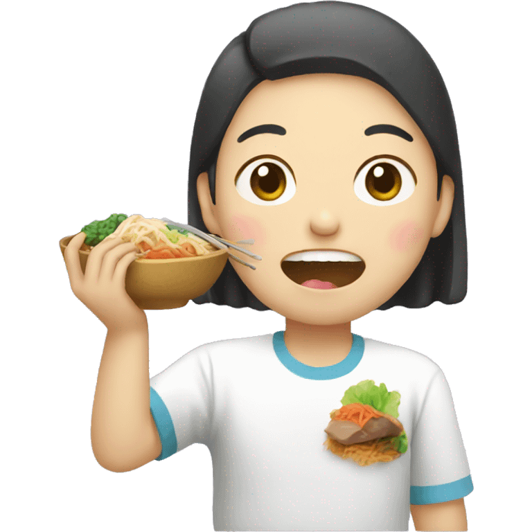 korean eating  emoji