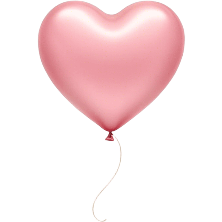 Cinematic tiny floating heart balloon, glossy and round, warm pink hues, slightly transparent with a soft glow, delicate string gently swaying, dreamy and adorable. emoji