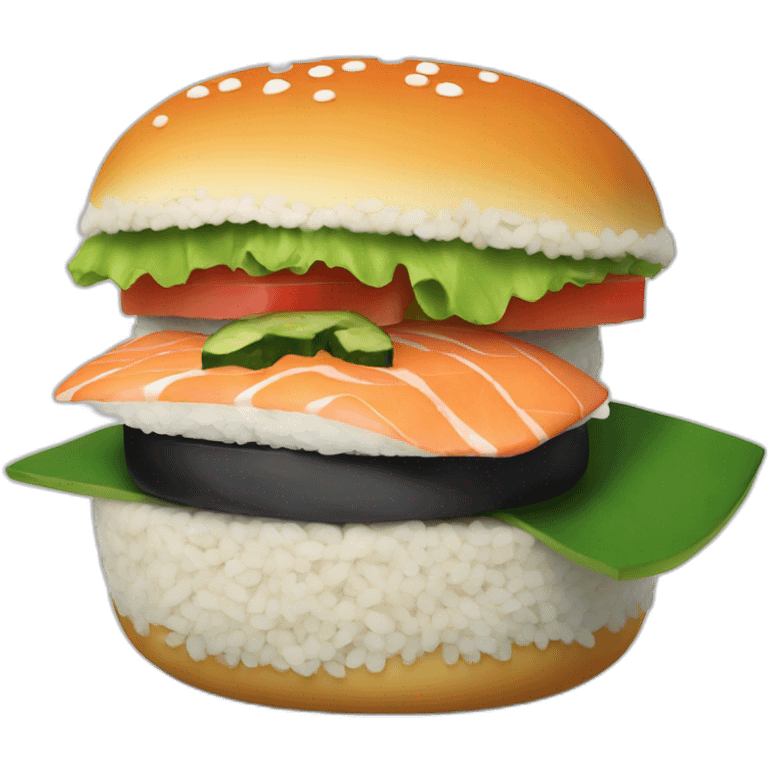 sushi burger emoji