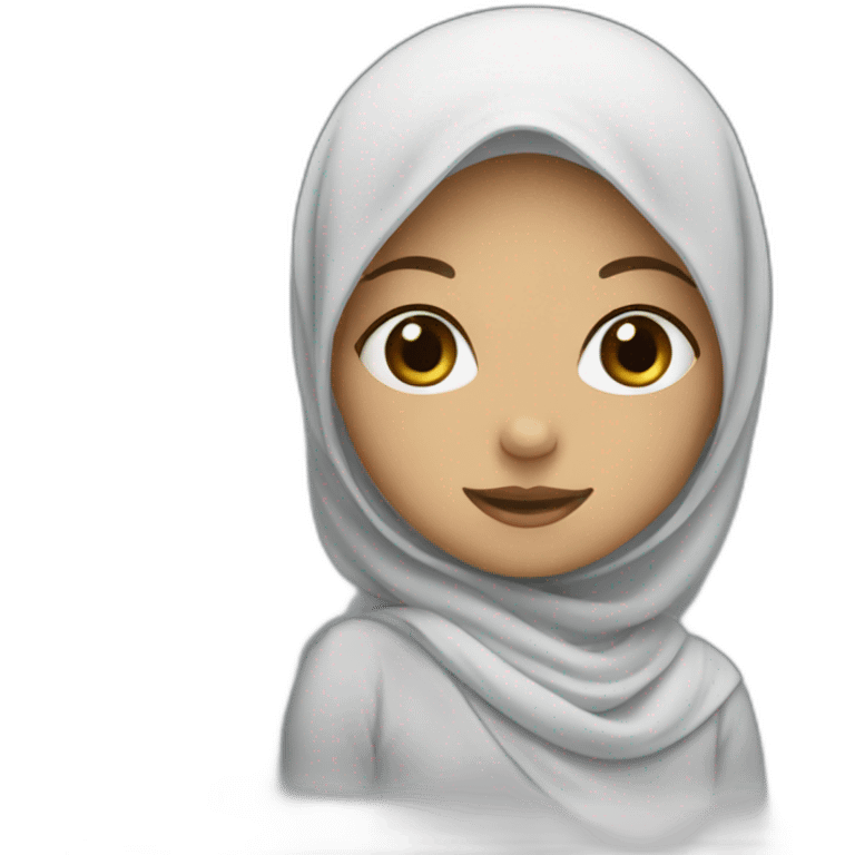 girl in hijab Welcomes emoji