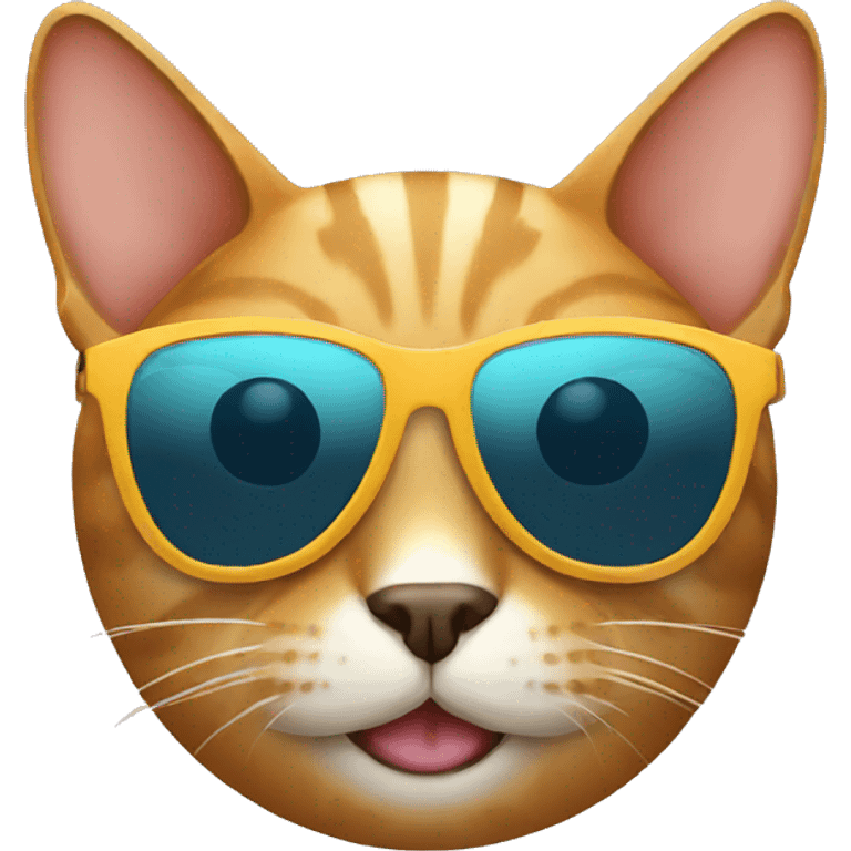 Cat with sunglasses  emoji